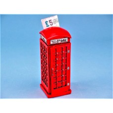 Telephone Box Money Box, 17cm