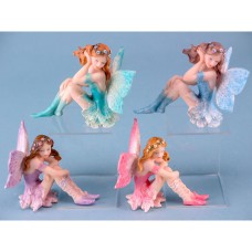 Fairies, Seated, 9x7cm, 4 assorted