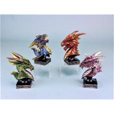 Dragon Heads, 11cm, 4 assorted