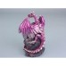 Dragon with Crystal and LED Light, 11cm, 2 assorted