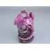 Dragon with Crystal and LED Light, 11cm, 2 assorted