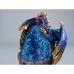 Dragon with Crystal and LED Light, 11cm, 2 assorted