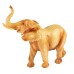 Carved Wood-effect Elephant, 22cm