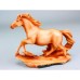 Carved Wood-effect Horse on Base, 19cm, 2 assorted