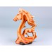 Carved Wood-effect Horse and Head, 19cm