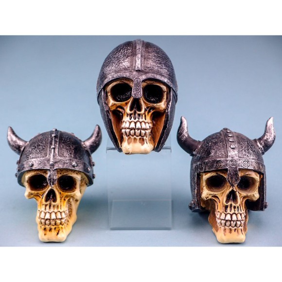 Mini Viking Skulls, 10cm, 3 assorted