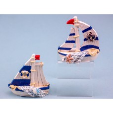 Mini Sail Boat, 7cm, 2 assorted