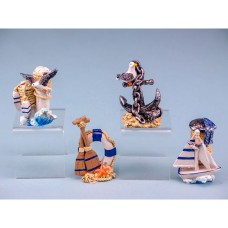 Mini Seaside Decoration, 6cm, 4 assorted