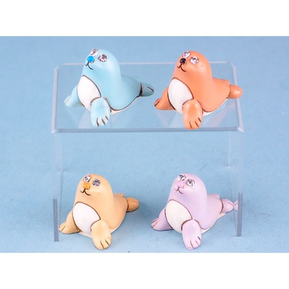 Mini Colourful Seals , 3cm, 4 assorted