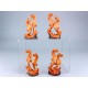 Wood Effect Seahorse Pair, 12cm, 4 assorted