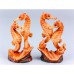 Wood Effect Seahorse Pair, 12cm, 4 assorted