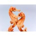 Wood Effect Seahorse Pair, 12cm, 4 assorted