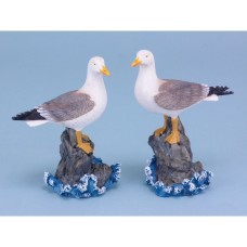 Seagull on Rock, 14cm, 2 assorted
