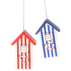 Beach Hut Light Pulls, 5cm, 2 assorted