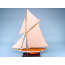Varnished Yacht with Bowsprit, 80x94cm