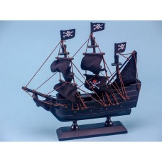 Pirate Ship, black, 20x20cm