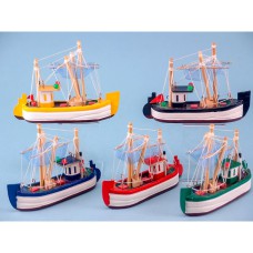 Fishing Boat, Medium, 12x10cm, 5 assorted