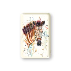 Meg Hawkins Colourful Zebra Magnet