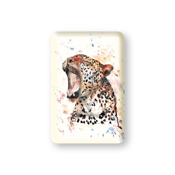 Meg Hawkins Colourful Leopard Magnet