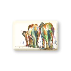 Meg Hawkins Colourful Elephant Magnet