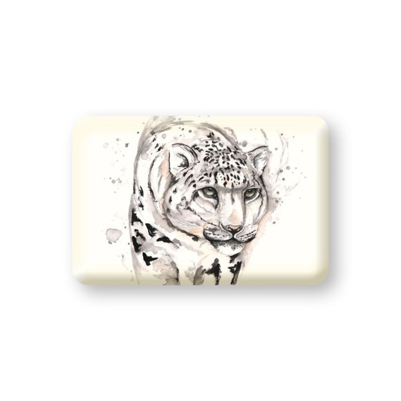 Meg Hawkins Snow Leopard Magnet