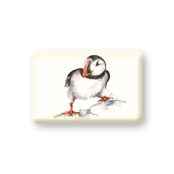 Meg Hawkins Curious Puffin Magnet