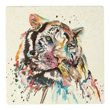 Meg Hawkins Colourful Tiger Stone Coaster