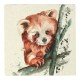 Meg Hawkins Red Panda Stone Coaster