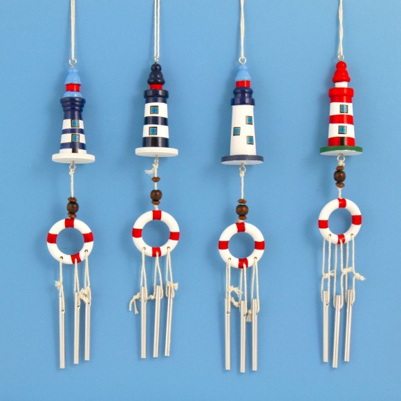 Lighthouse Chime, 8cm , 4 assorted