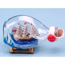 Mini Cutty Sark Ship in Dimple Bottle, 9cm