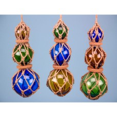 Triple Glass Float, 37cm, 3 assorted