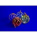 Glass Float with LED Lights, 10cm, 4 assorted