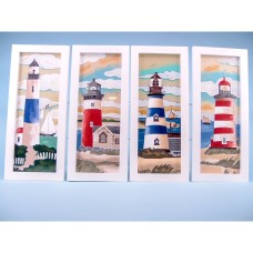 Seaside Scenes Lighthouse 15x35cm, 4 assorted