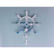 Ships Wheel Wall Hook, 16x21cm