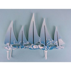 Yacht Flotilla Coat Hooks, 28x25cm