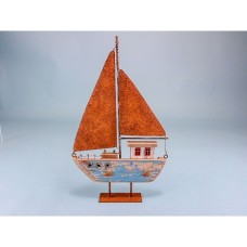 Rustic Sail Boat, 31cm