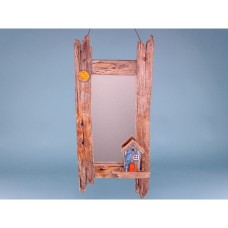 Beach Hut Decor Mirror, 58x25cm