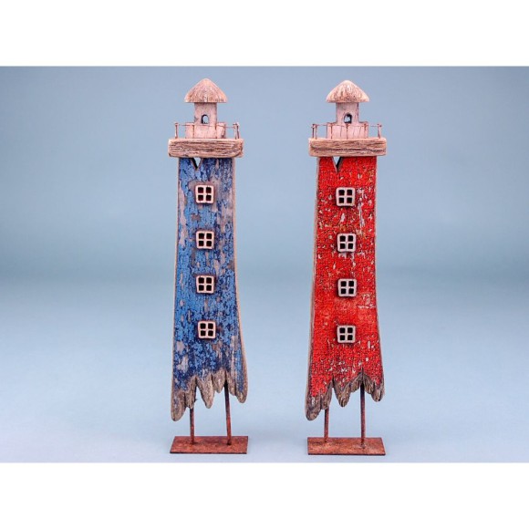 Lighthouse Ornament, 34cm, 2 assorted