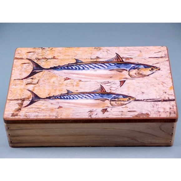 Double Mackerel Box, 22x14x6cm