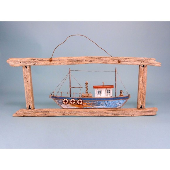 Fishing Boat in Frame, 68cm