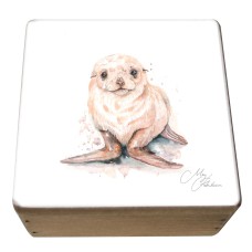 Meg Hawkins Seal Pup Box, 9x9cm