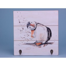 Meg Hawkins Puffin Wall Hooks, 30x30cm