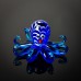 Miniature Glass Octopus, blue/white, 7cm