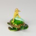 Cloisonné Mermaid on Turtle, 8cm