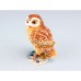 Cloisonne Owl on Branch, 8cm