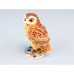 Cloisonne Owl on Branch, 8cm