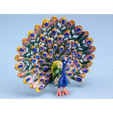 Cloisonne Peacock, 12.5x12cm