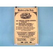 Rules of The Inn Poster Scroll, 45x32cm