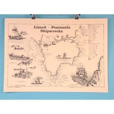 Lizard Peninsula Shipwrecks 63x45cm, Scroll