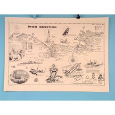 Dorset Shipwrecks 63x45cm, Scroll
